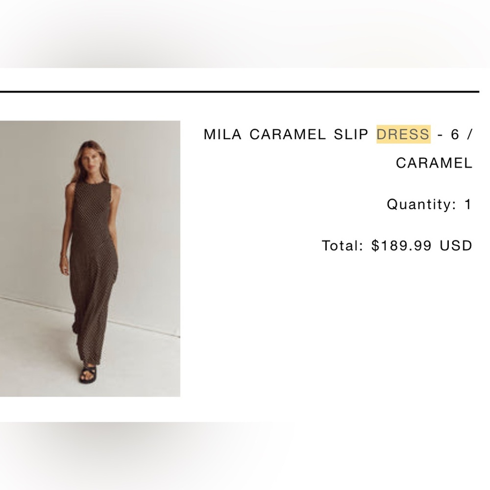 DISSH Mila Caramel Slip Maxi Dress - Caramel